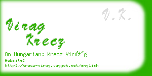 virag krecz business card